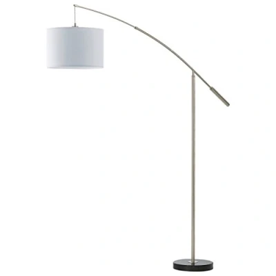 Afbeelding van EGLO Nadina Vloerlamp 1 Lichts Nikkel Mat Wit