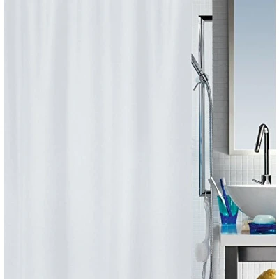 Afbeelding van SPIRELLA douchegordijn decor PRIMO WIT TEXTIEL 180 x 200 cm