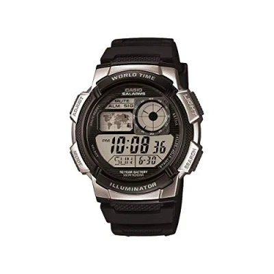 Afbeelding van Casio Collection herenhorloge, Zwart en zilver