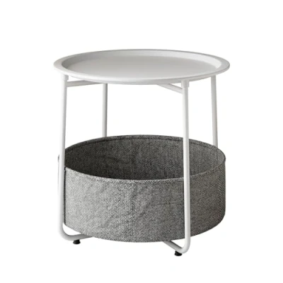 Afbeelding van Vicco Salontafel Liva, Wit, 47 x 50 cm
