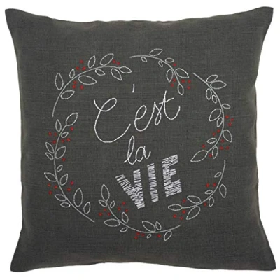 Afbeelding van Borduurkussen kit C&#039;est la vie Vervaco PN 0156052