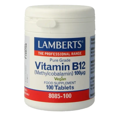Afbeelding van Lamberts Vitamine B12 100µ 100 Tabletten Vitaminen