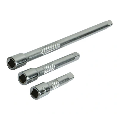 Afbeelding van Silverline 3 delige ratelverlengstukken set 1/4&quot;