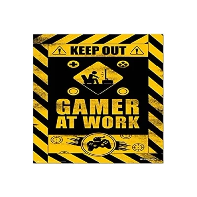 Afbeelding van Poster: Gamer at Work