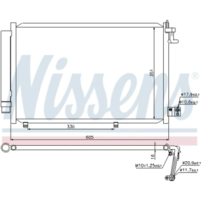 Afbeelding van Nissens Airco condensor 940108