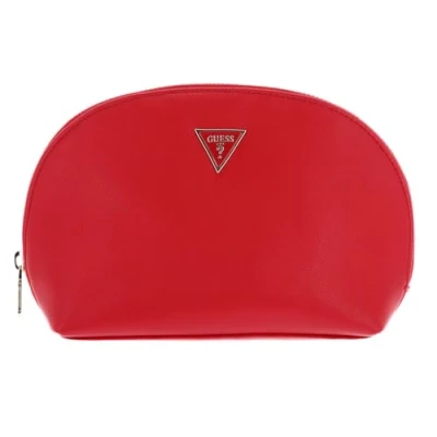 Afbeelding van GUESS Utensil zak Dome Cosmetic Pouch Red Rood