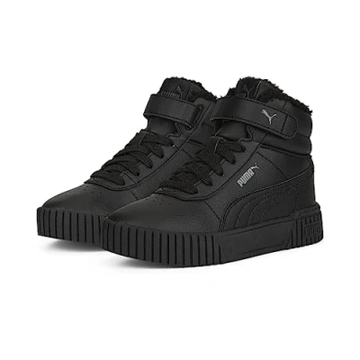 Afbeelding van Puma Sneakers hoog voor kinderen, Maat: 28, Black/dark shadow Hoogwaardig imitatieleer