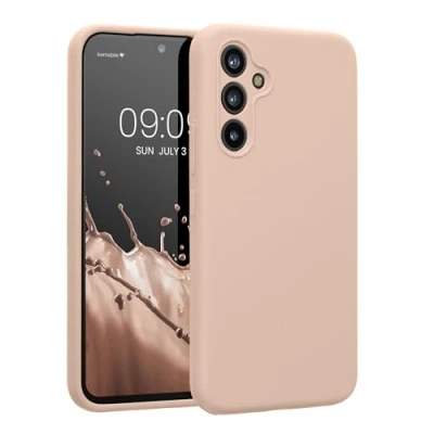 Afbeelding van kwmobile telefoonhoesje geschikt voor Samsung Galaxy A54 5G TPU backcover met siliconen coating Smartphone case in oudroze