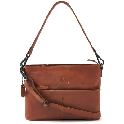Afbeelding van dR Amsterdam Tampa Hand/Schoudertas camel Damestas