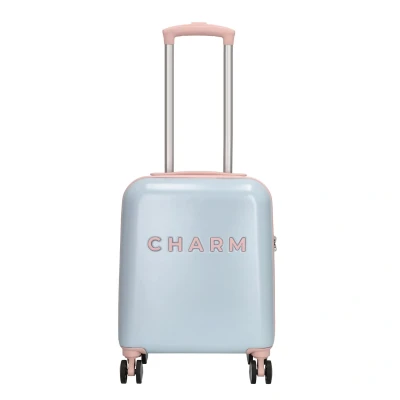 Afbeelding van Charm London Capetown Underseater Handbagage Koffer 45 cm 30 Liter TSA Slot Babyblauw