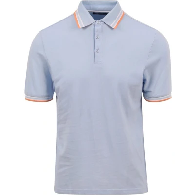 Afbeelding van Suitable Kick Polo Lichtblauw maat XL heren met Modern fit Pasvorm Duurzaam Herenkleding Poloshirt