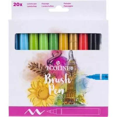 Afbeelding van Ecoline Brush Pen set Landschappen 20 colours