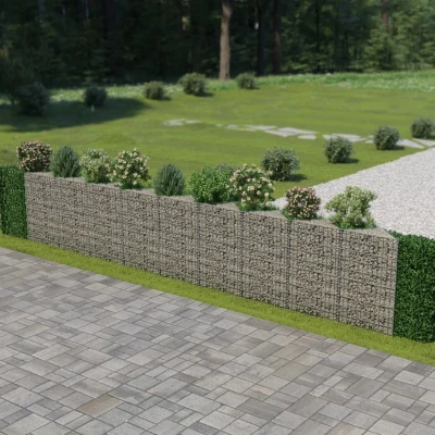 Afbeelding van Schanskorf wand 630x30x100 cm gegalvaniseerd staal