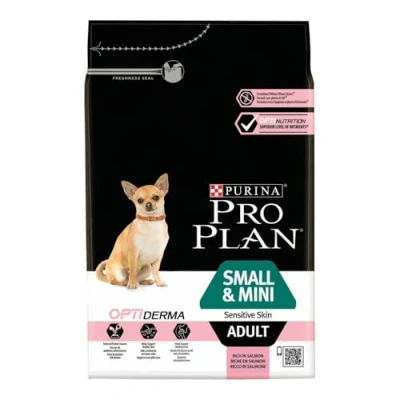 Afbeelding van 4x Pro Plan Adult Small &amp; Mini Sensitive Skin Zalm 3 kg
