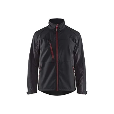 Afbeelding van Blaklader Softshell Jack 4950 2516 Mannen Zwart/Rood XXL