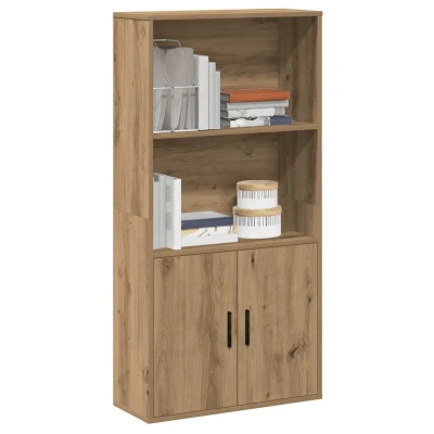 Afbeelding van vidaXL Boekenkast 60x24x120 cm bewerkt hout artisanaal eikenkleurig