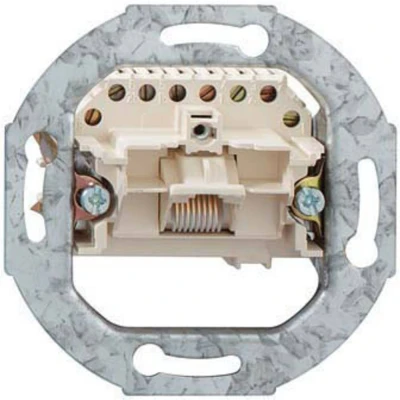 Afbeelding van Rutenbeck UAE 8(8)Up 0 Netwerkdoos Inbouw (in muur) Inzet met centraalstuk en frame CAT 3 Wit