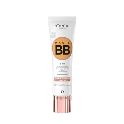Image de L&#039;Oréal Paris BB Crème C&#039;est Magic Perfecteur de Teint 5 en 1 Teintée Hydratante 24H Tous Types Peaux Couvrance Légère et Naturelle SPF 11 Teinte : Medium Foncé (05) 30 ml