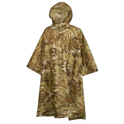 Afbeelding van Brandit Poncho Regenjas, Heren, Maat: One Size, Tactical camo