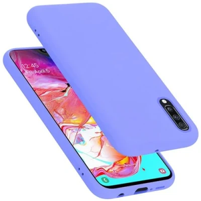 Afbeelding van Cadorabo Hoesje geschikt voor Samsung Galaxy A70 / A70s in LIQUID LICHT PAARS Beschermhoes gemaakt van flexibel TPU silicone Case Cover
