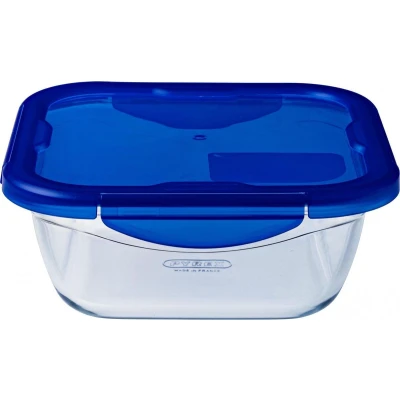 Afbeelding van Pyrex Cook &amp; Go Schaal Vierkant met Deksel 0,8 liter