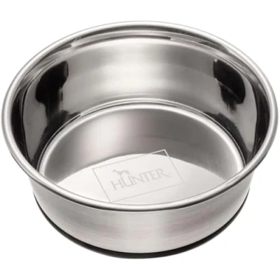 Afbeelding van Hunter RVS Voerbak Gravur XXL 2700 ml Ø 24 cm Drinkbak voor dieren