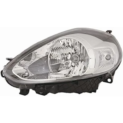 Afbeelding van PRASCO FT3444903 Koplampen rechts H4 Chroom Met regelmotor voor LWR FIAT: Punto Evo Hatchback