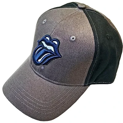 Afbeelding van The Rolling Stones Navy Tongue Baseball pet Grijs/Zwart