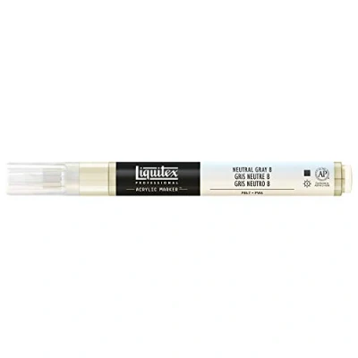 Afbeelding van Liquitex Marker, fijne punt, neutraal grijs N 8