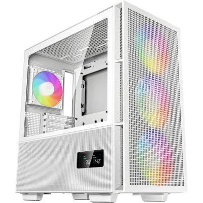 Afbeelding van DeepCool CH560 DIGITAL WH, Midi Tower, PC, Wit, ATX, EATX, micro Mini ITX, ABS, Staal, Gehard glas, Multi