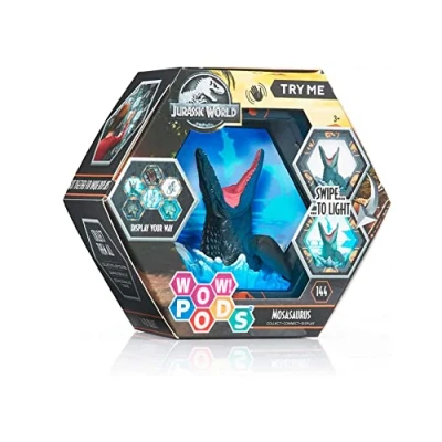 Afbeelding van WOW! PODS Deqube 918JUR102403 Jurassic World Dominion Mosasaurus verzamelfiguur met licht en bewegingssensor