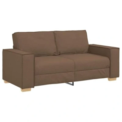 Afbeelding van vidaXL 2 zitsbank Bruin 140 cm Stof
