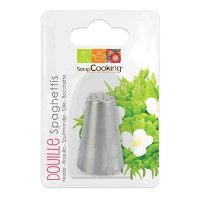Afbeelding van scrapcooking 1808 Spaghettihuls, roestvrij staal, zilverkleurig, 14 x 10,8 3,2 cm