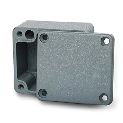 Afbeelding van edi tronic Lege aluminium behuizing 64 x 58 35 mm industriële IP66 waterdichte