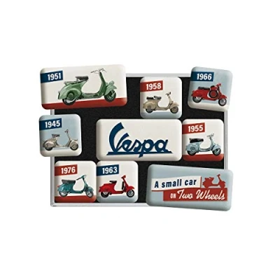 Afbeelding van Magneet Set Vespa Model Chart