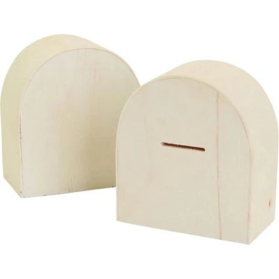 Afbeelding van Spaarpot Creotime hout 10cm x 9cm