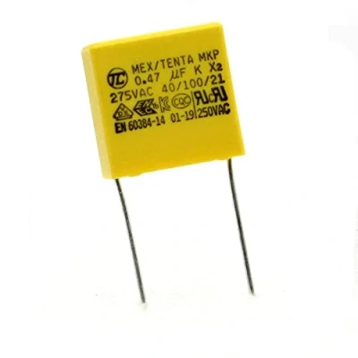 Afbeelding van TOPALLI Condensatoren MKP MEX X2 470nf 0,47uF P:15mm 275V Tenta 226con490
