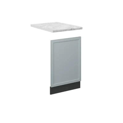 Afbeelding van Vicco Fame Line frontpaneel lichtblauw/grijs 45 cm AP marmer