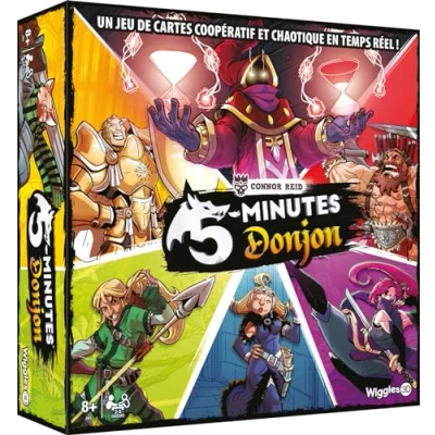Afbeelding van ASMODEE Wiggles 3D 5 Minutes Dungeon gezelschapsspellen kaartspellen coöperatieve spellen spelletjes voor volwassenen en kinderen vanaf 8 jaar 2 tot spelers Franse versie