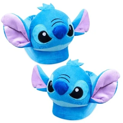 Afbeelding van Disney Damespantoffels, pluche, volwassenen, grappig, cadeau idee, Stitch, Iejoor, Baby Yoda, Blauwe Stitch
