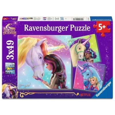 Afbeelding van Unicorn Academy Kinderpuzzel 12004163 puzzel voor kinderen vanaf 5 jaar, met 3x49 (147 onderdelen)