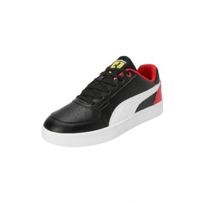 Afbeelding van Puma Scuderia Ferrari Caven 2.0 Sneakers laag, Maat: 41, Black white rosso corsa Kunststof/ textiel
