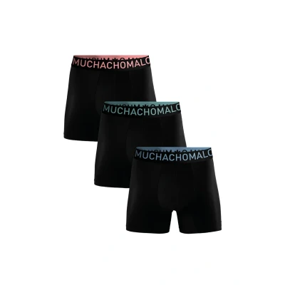 Afbeelding van Muchachomalo Heren Boxershorts 3 Pack Bamboe Zacht Ondergoed Maat XL Mannen Zwarte Onderbroeken