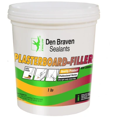 Afbeelding van Zwaluw plasterboard filler 1 liter, wit, pot