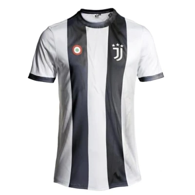 Afbeelding van Sportbaer Maillot de football blanc noir 2024 2025. Neutre. personnalisé. Réplique officielle. (Accueil, 10 ans)