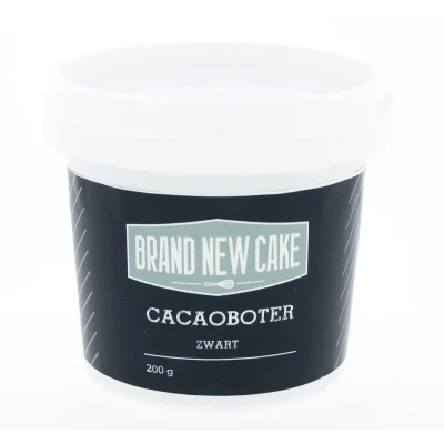 Afbeelding van BrandNewCake Cacaoboter gekleurd Zwart 200g
