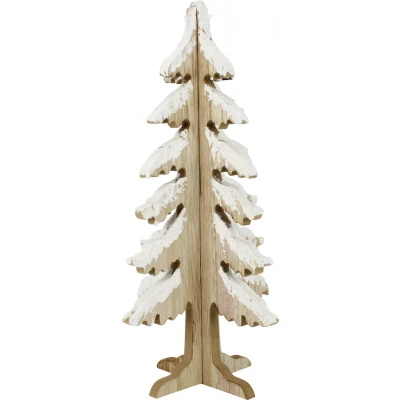 Afbeelding van Houten kerstboom PEHA 29 cm (Besneeuwd)