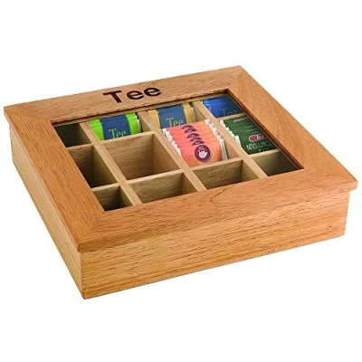 Afbeelding van Assheuer &amp; Pott ASS11775 theebox met 12 vakken, 30 x 28 cm, hoogte 9 cm