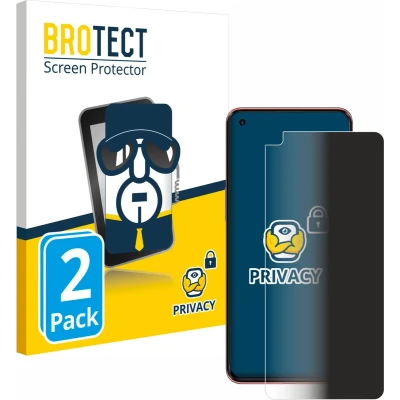 Afbeelding van BROTECT privacy screenprotector voor OnePlus Nord 2 5G Folie Beschermfolie Blauwlichtfilter (2 Stuks)