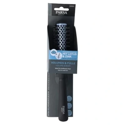Afbeelding van PARSA Beauty Lotus + zink professionele borstel (volume ronde 25 mm) haarborstel voor verzorging en extra volume krullend haar lang